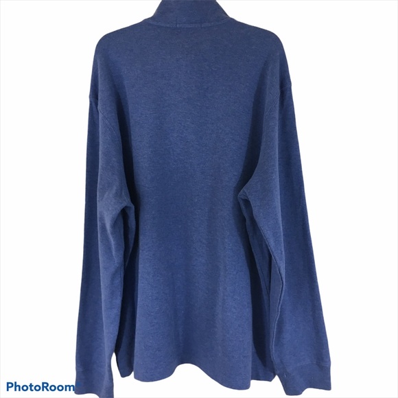 Ralph Lauren Polo Half Zip Estate Rib Top Size Large - Picture 2 of 3